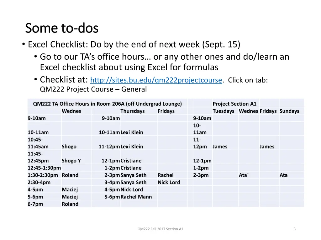 some to some to dos excel checklist