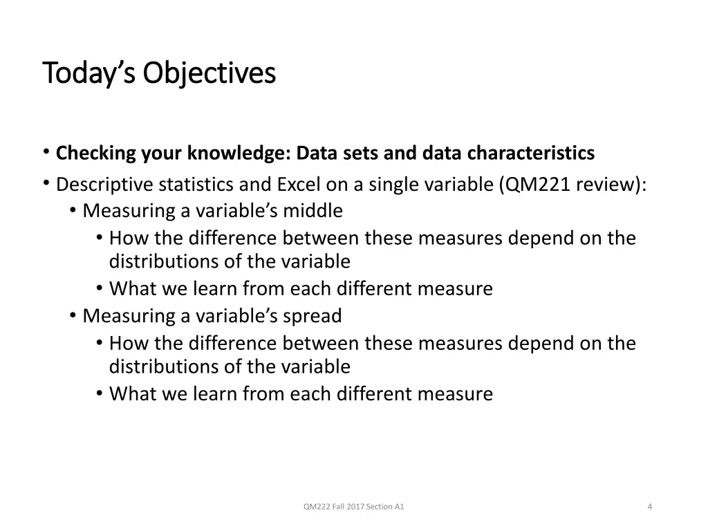 today s objectives today s objectives