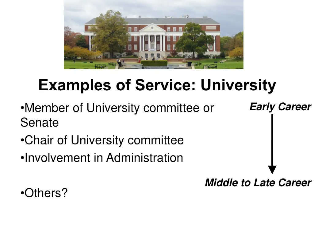 examples of service university
