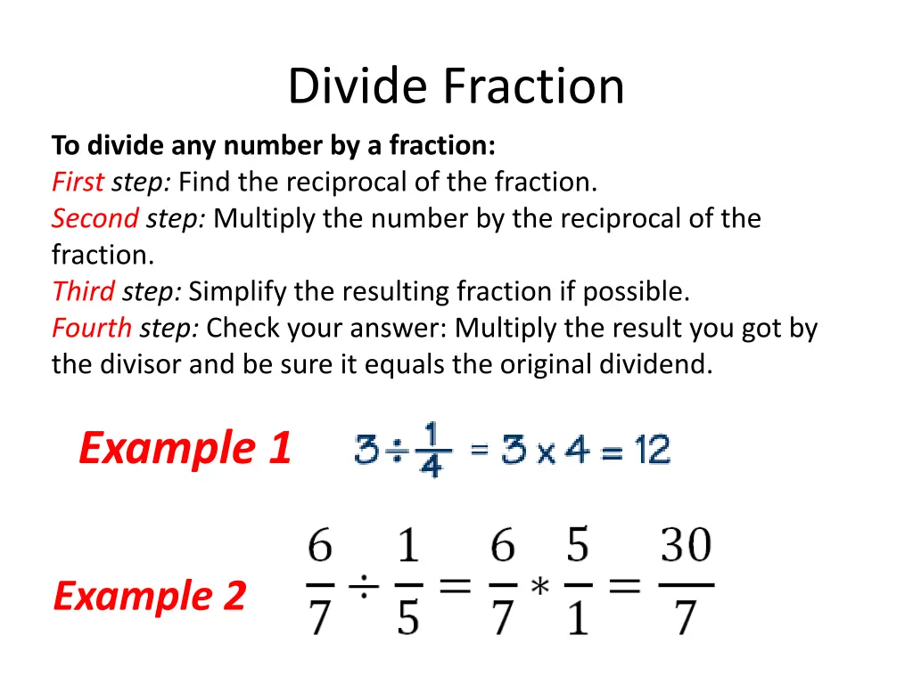 divide fraction