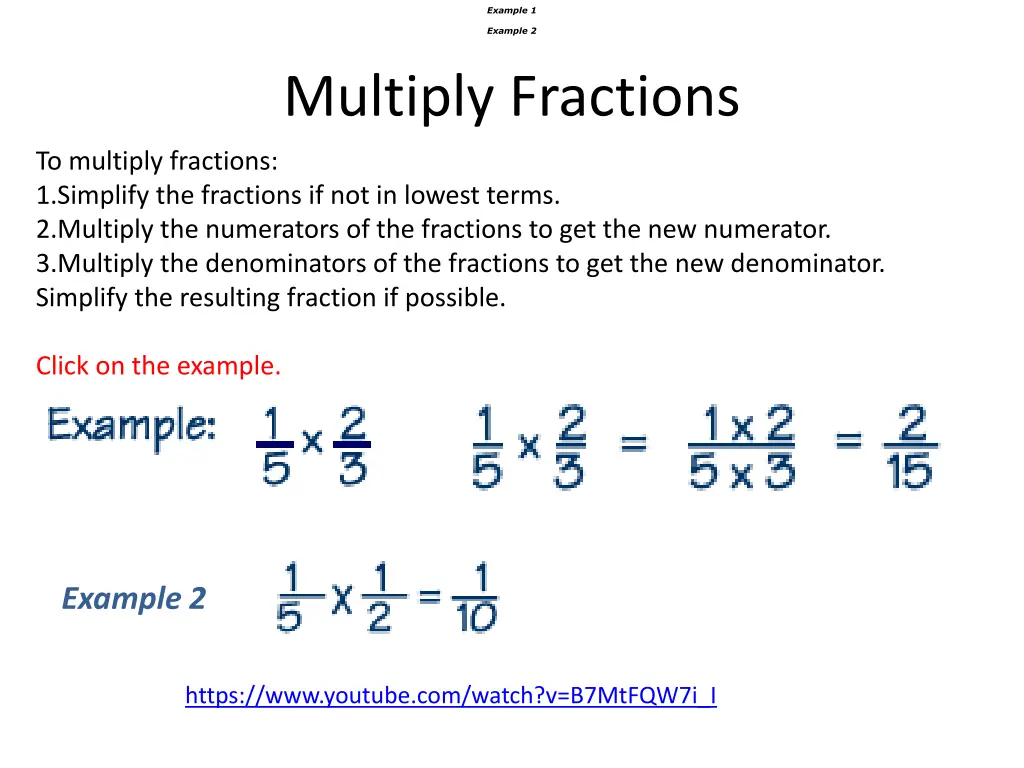 example 1 example 2