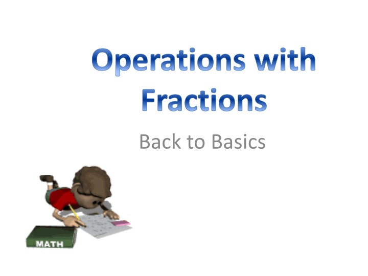 operations with fractions
