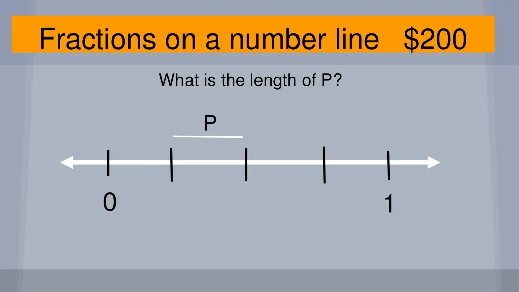 fractions on a number line 200