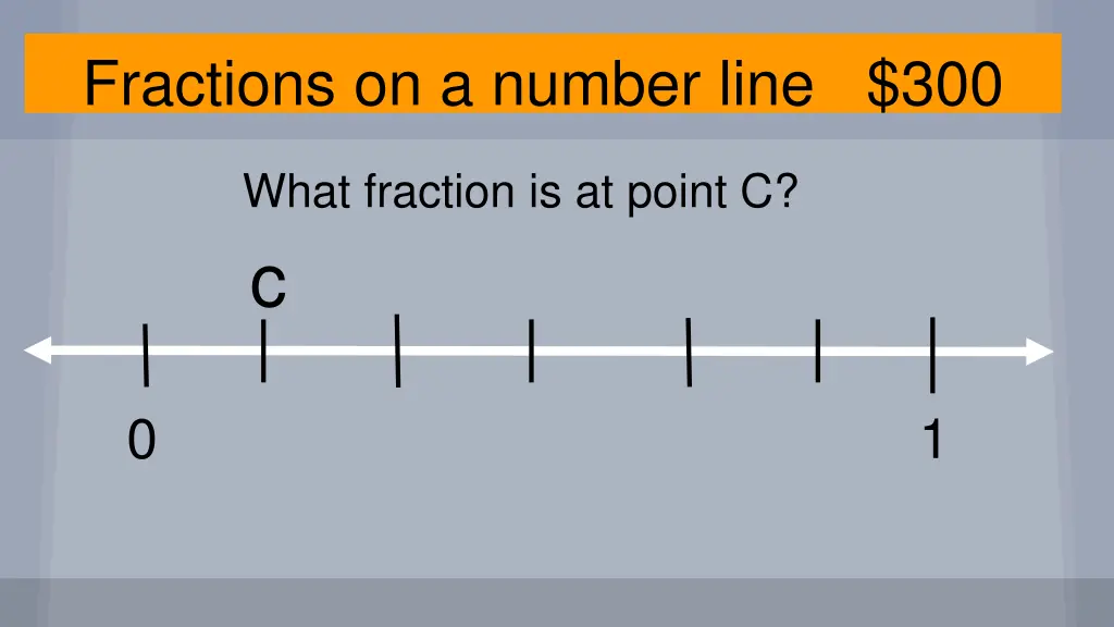 fractions on a number line 300