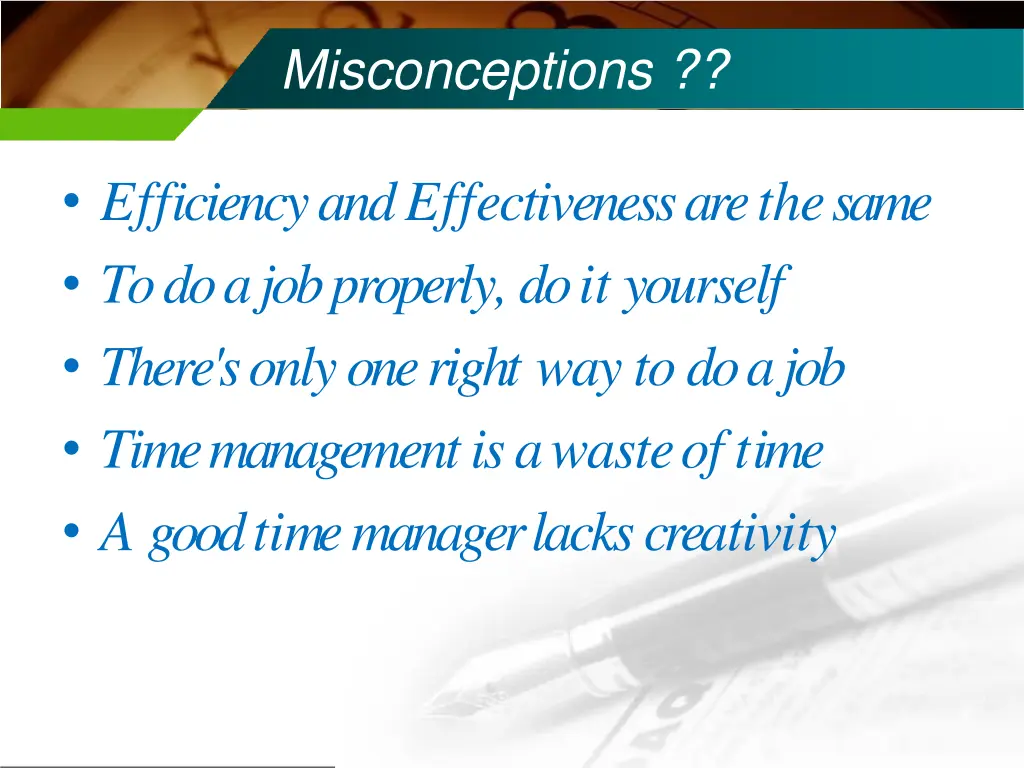 misconceptions