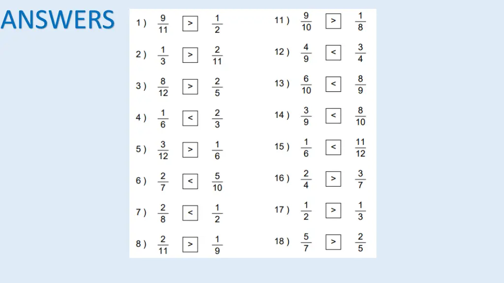 answers