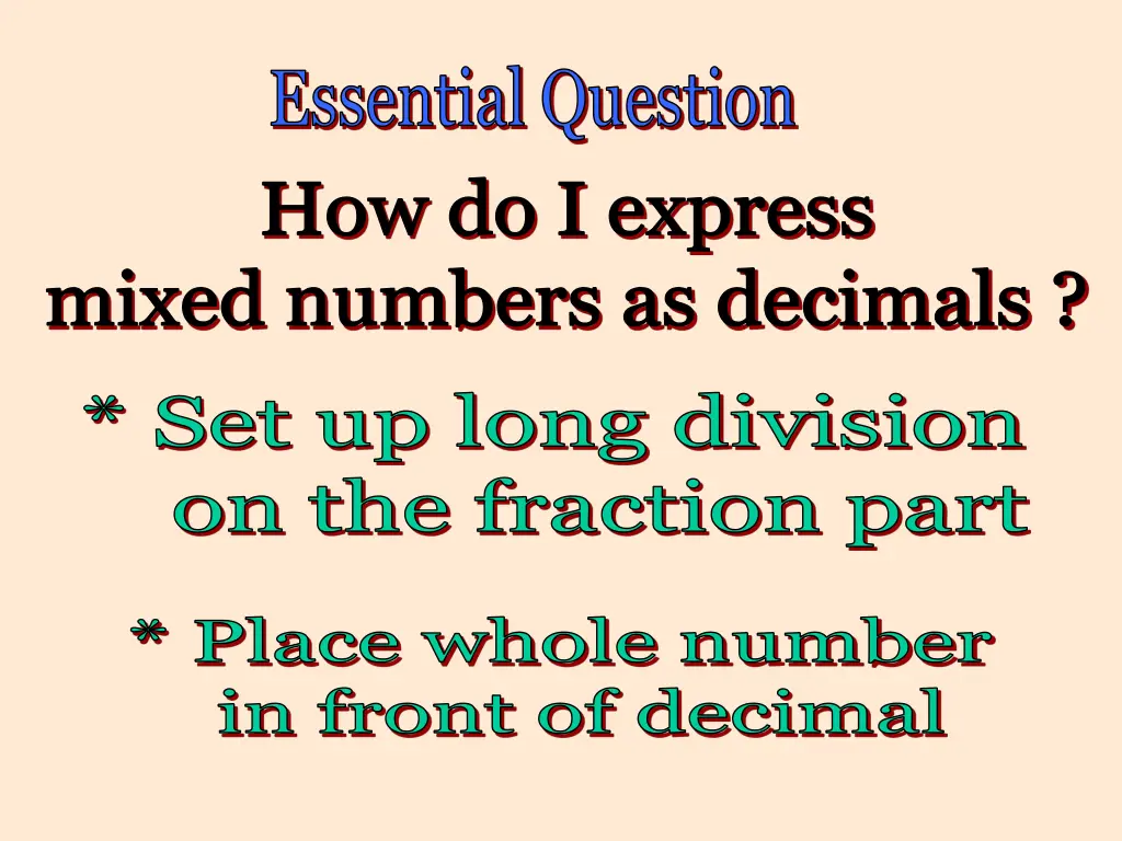 essential question 1