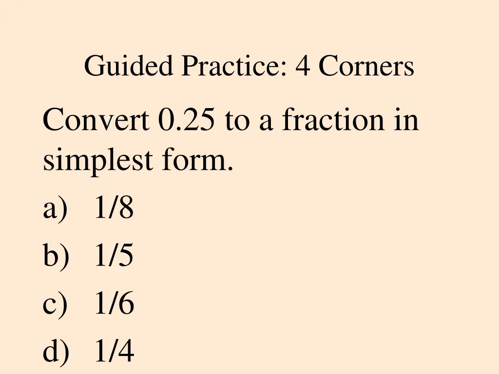 guided practice 4 corners 3