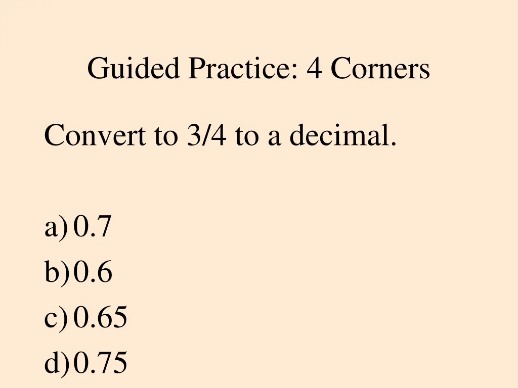 guided practice 4 corners 5