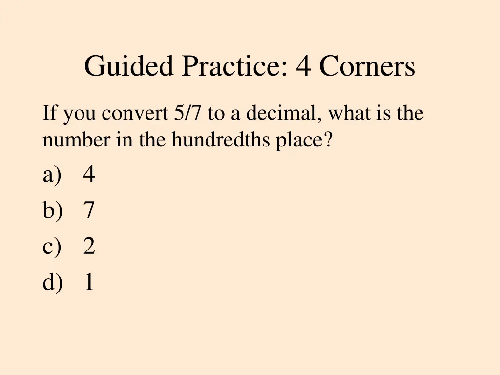 guided practice 4 corners 7