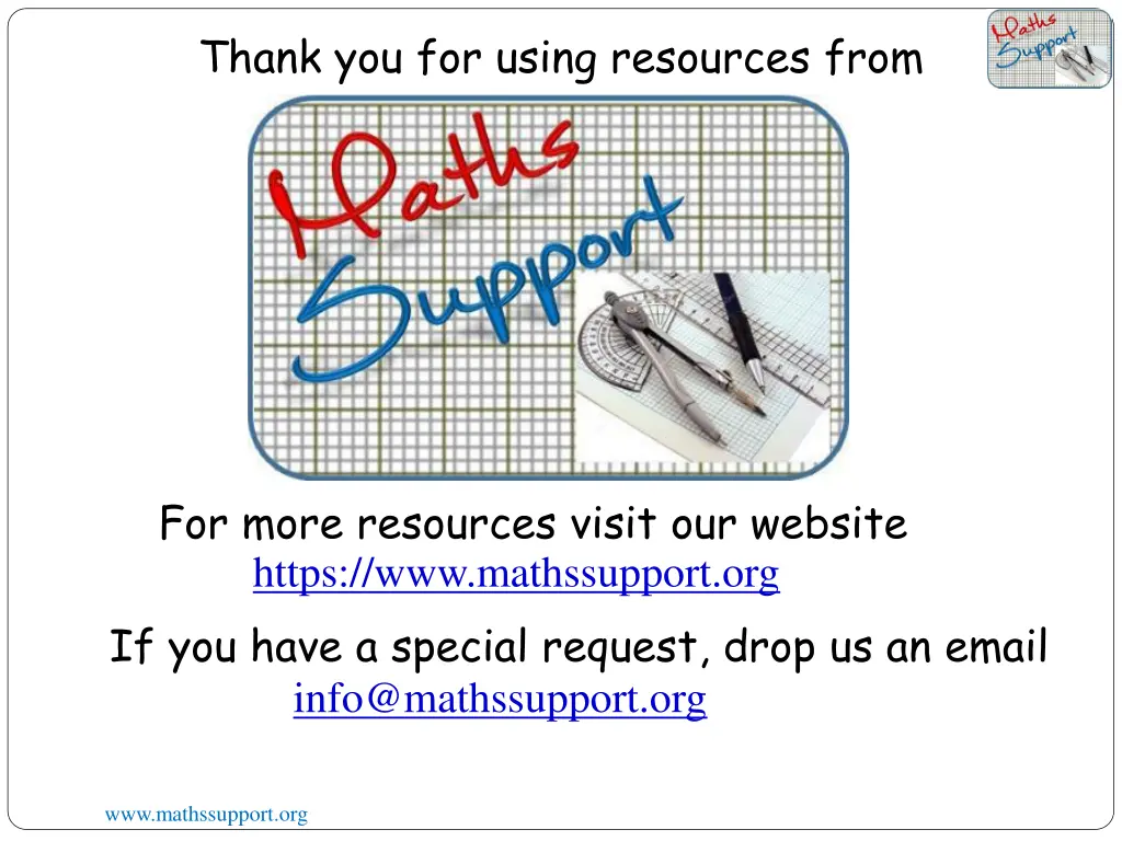 thank you for using resources from
