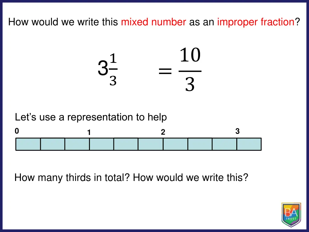 how would we write this mixed number 1