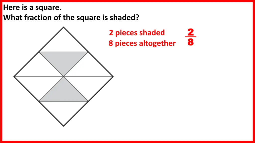 here is a square what fraction of the square