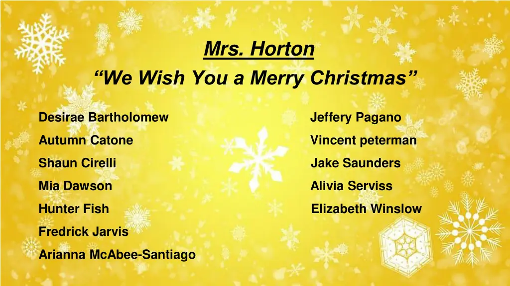 mrs horton
