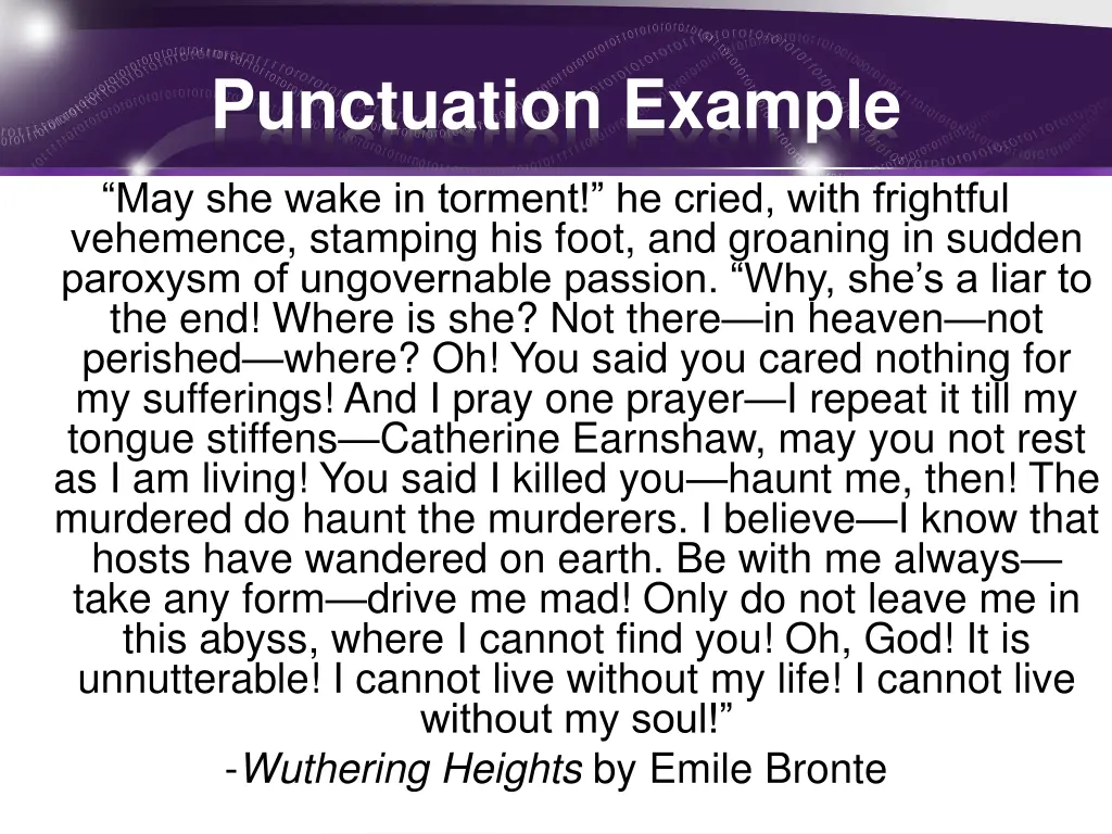 punctuation example