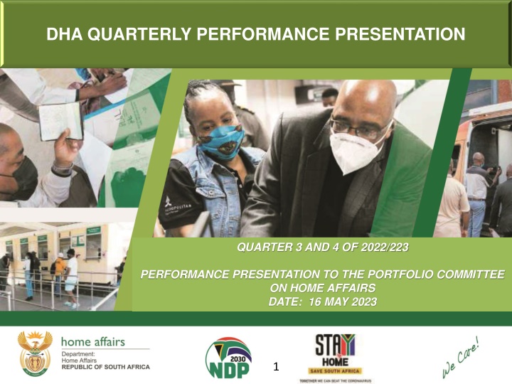 dha quarterly performance presentation