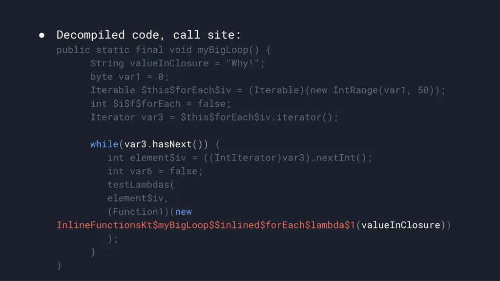decompiled code call site public static final 3