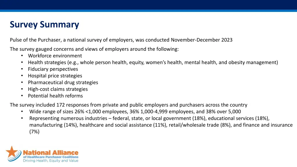 survey summary