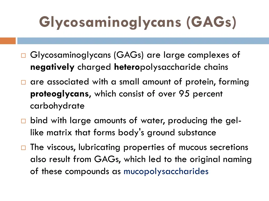 glycosaminoglycans gags