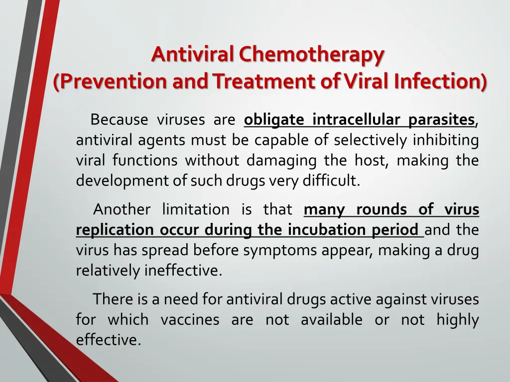 antiviral chemotherapy prevention and treatment 1