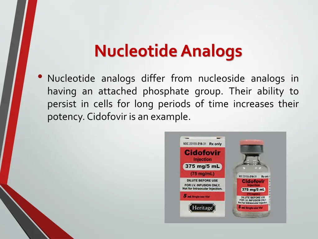 nucleotide analogs nucleotide analogs differ from