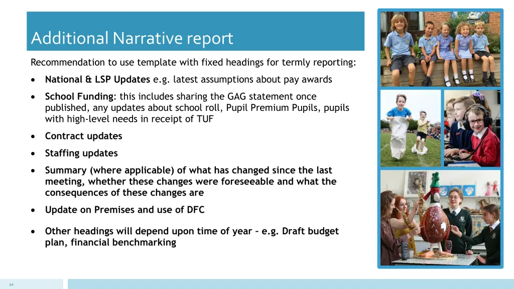 additional narrative report