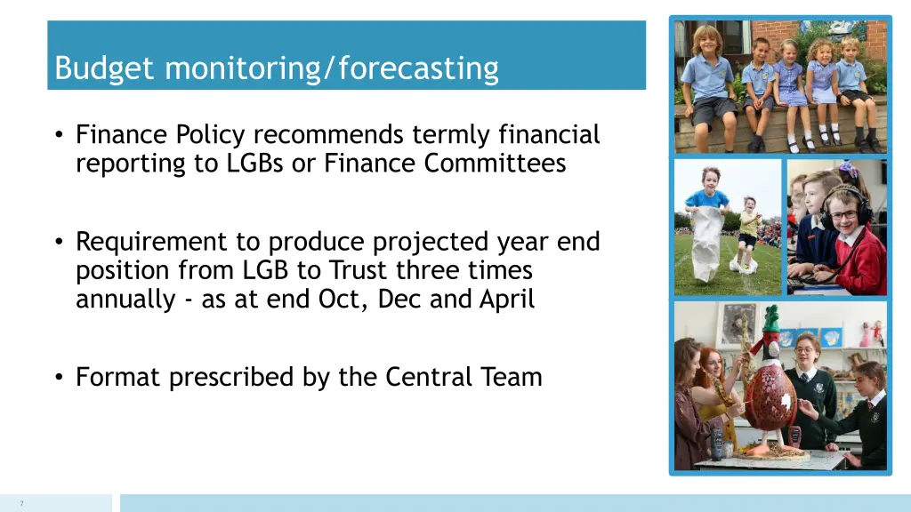 budget monitoring forecasting