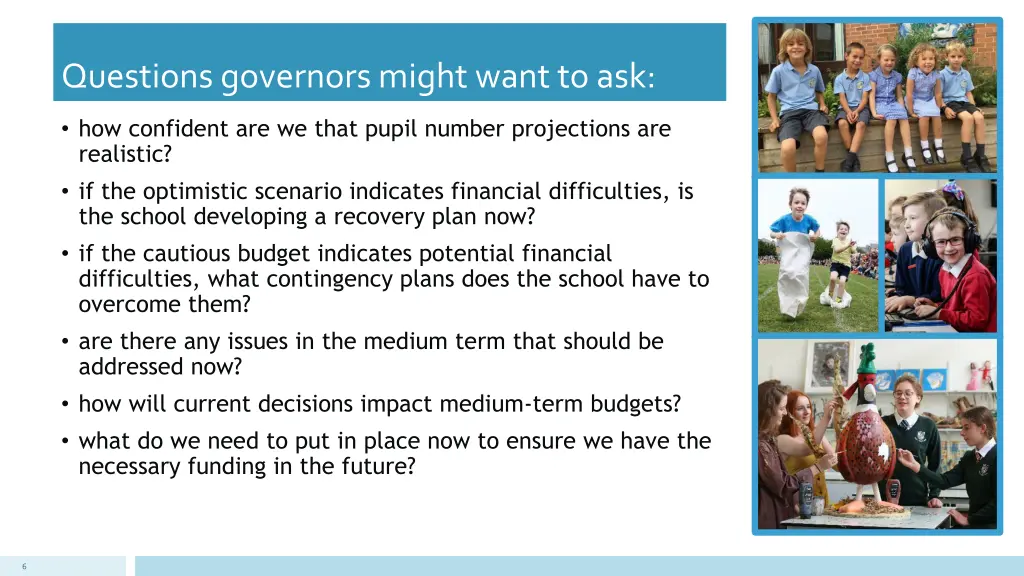 questions governors might want to ask