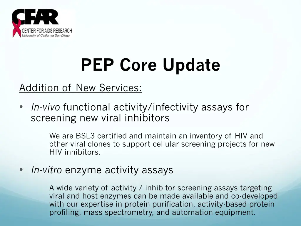 pep core update 2