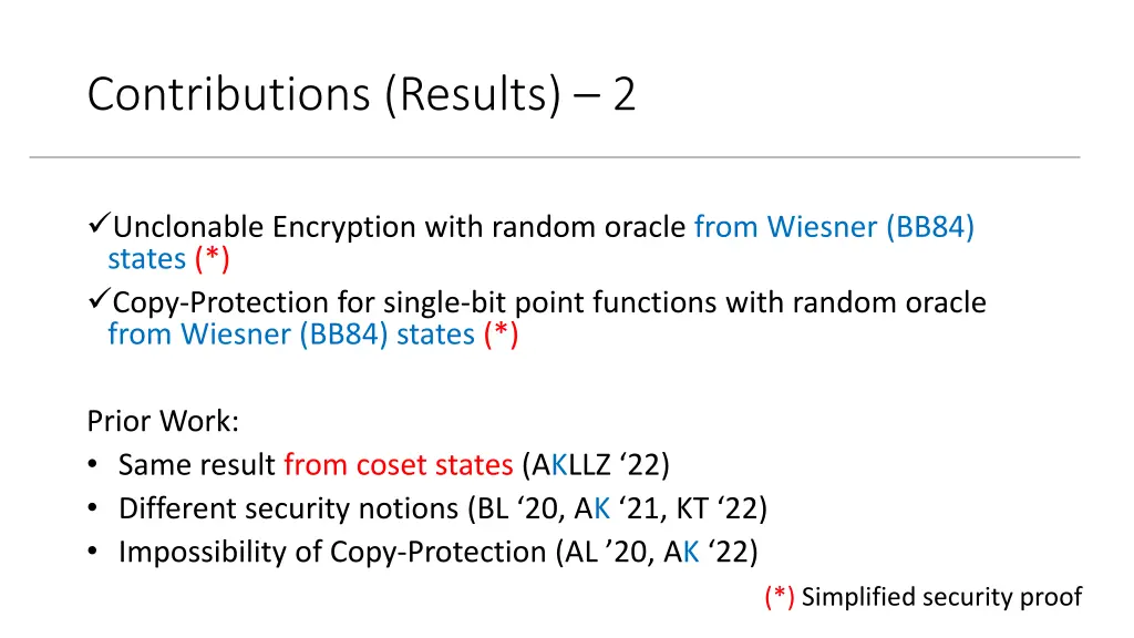 contributions results 2