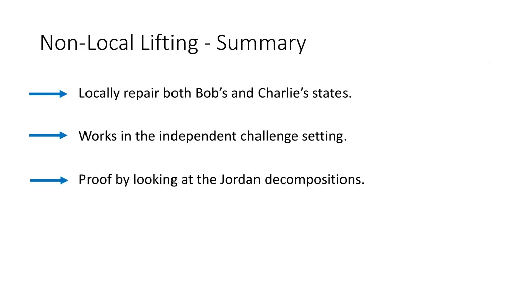 non local lifting summary