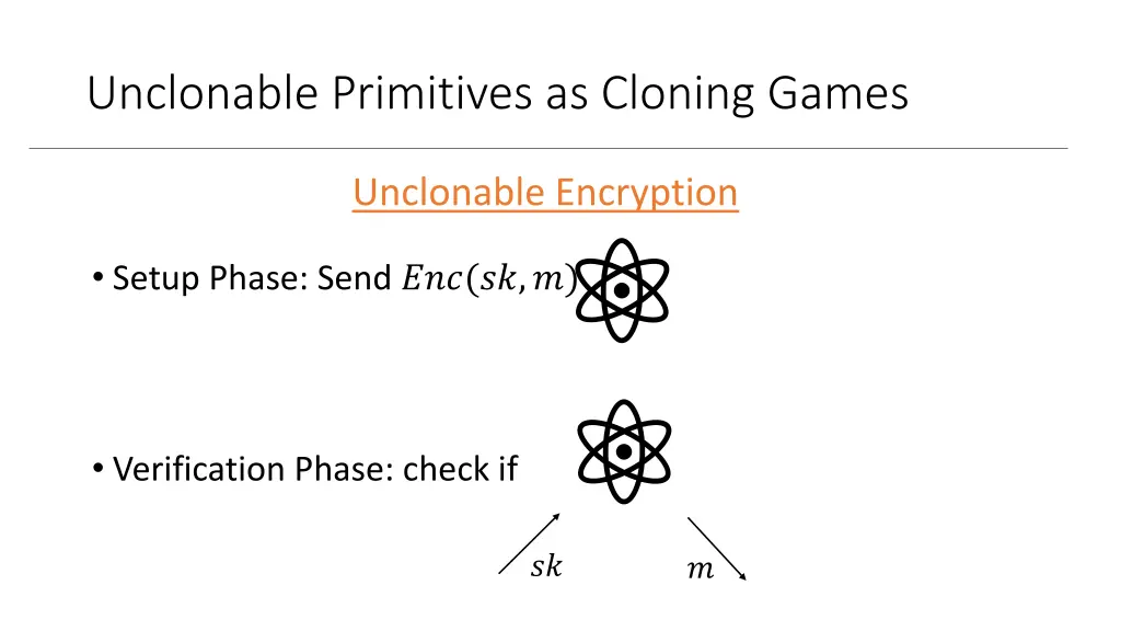 unclonable primitives as cloning games