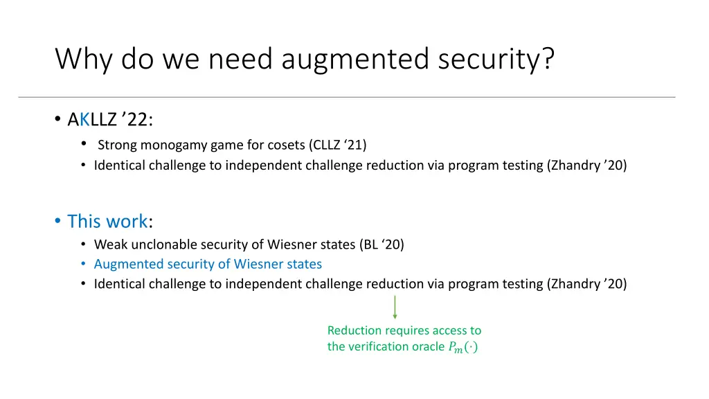 why do we need augmented security