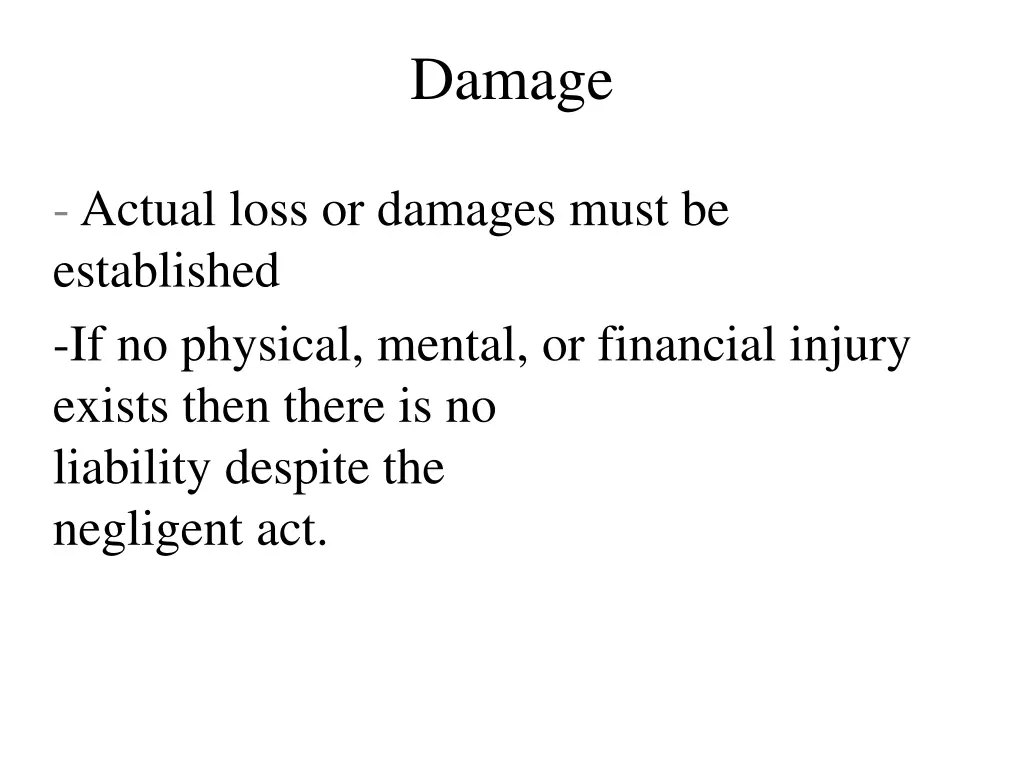 damage