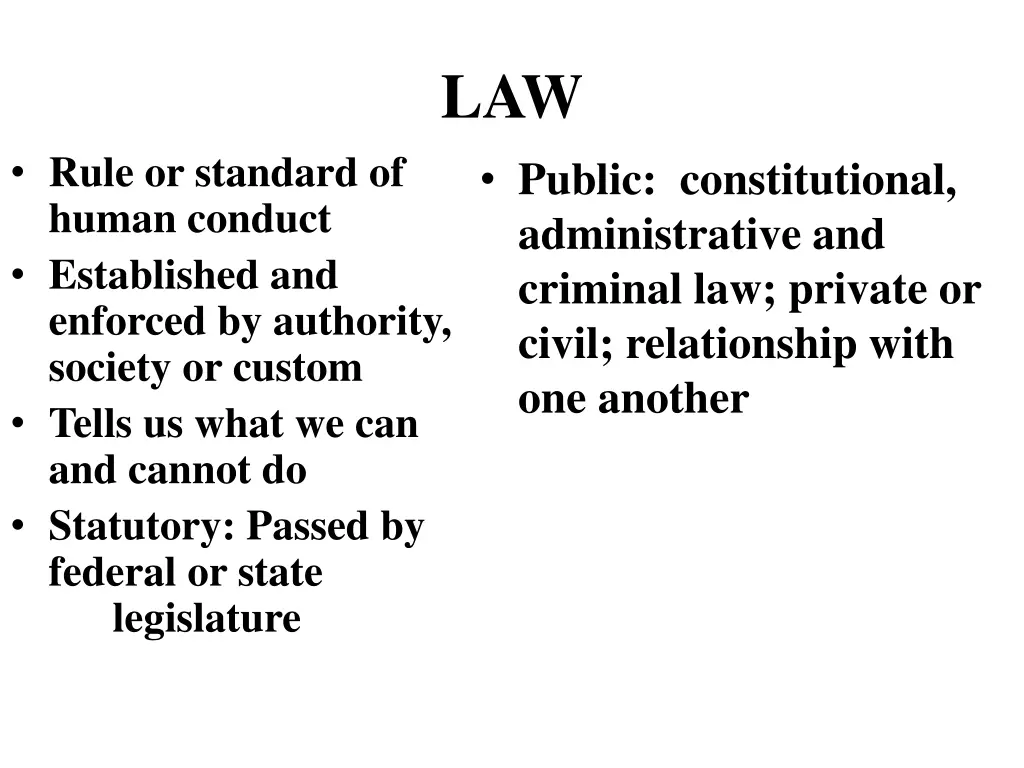 law public constitutional administrative