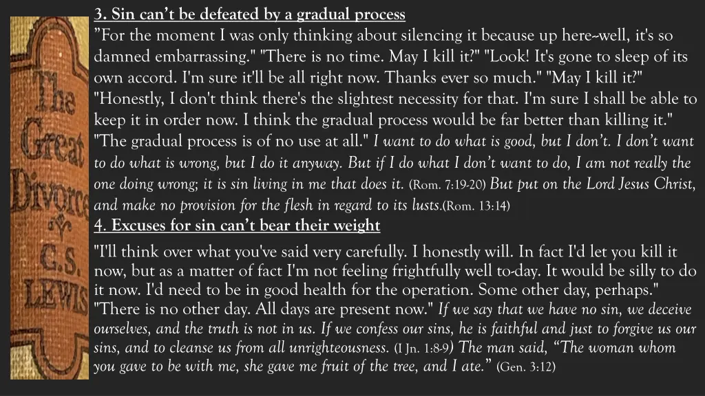 3 sin can t be defeated by a gradual process