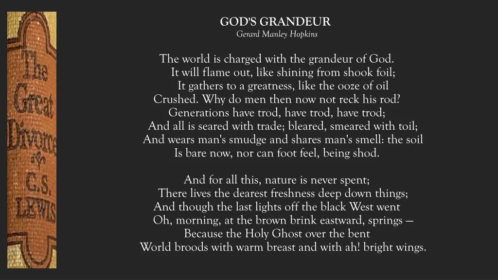 god s grandeur gerard manley hopkins
