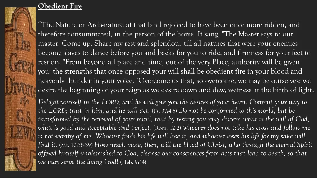 obedient fire