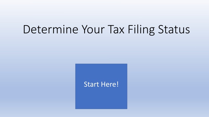 determine your tax filing status