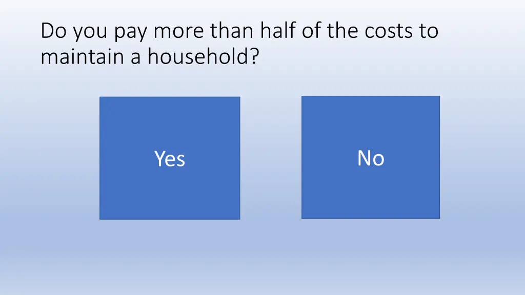 do you pay more than half of the costs