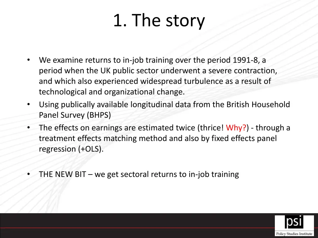 1 the story 1