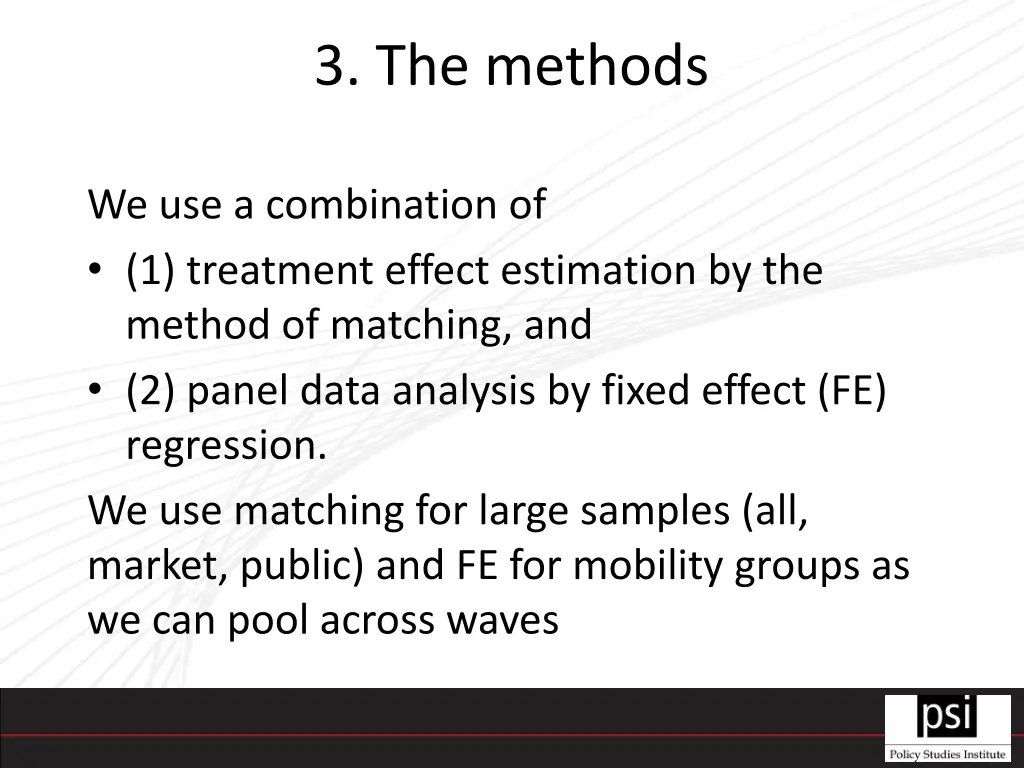 3 the methods