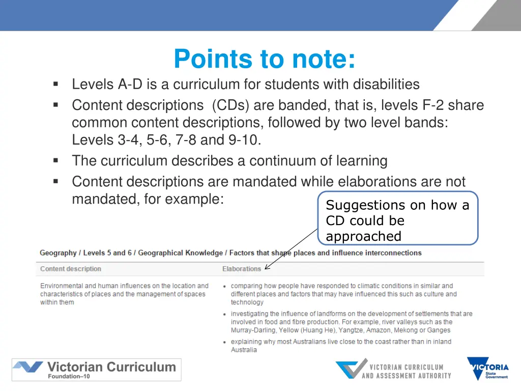 points to note
