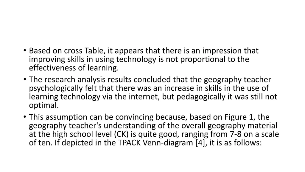 based on cross table it appears that there