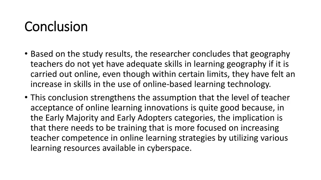 conclusion conclusion