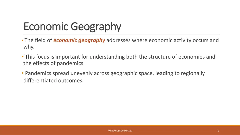 economic geography economic geography