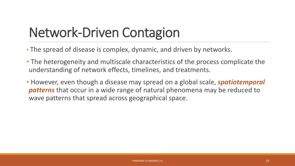network network driven contagion driven contagion