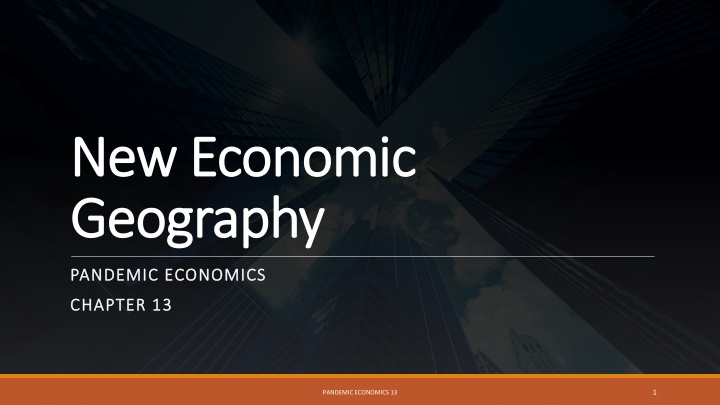 new economic new economic geography geography