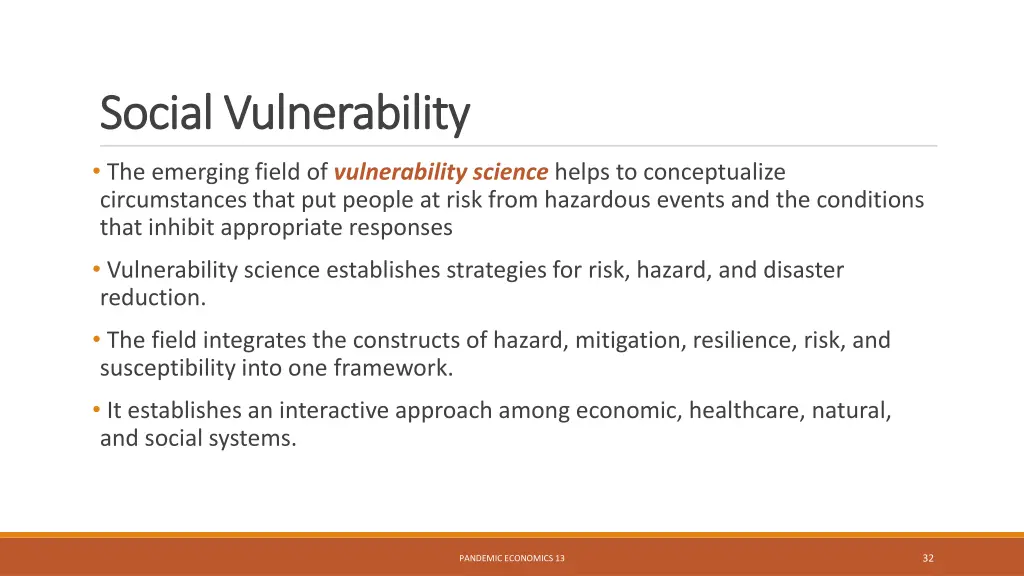 social vulnerability social vulnerability