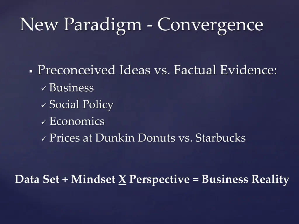 new paradigm convergence